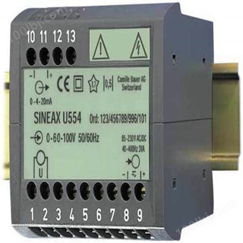 电量测试显示-导轨式单功能变送器-不带显示变送器德国SINEAX U553-SINEAX U554